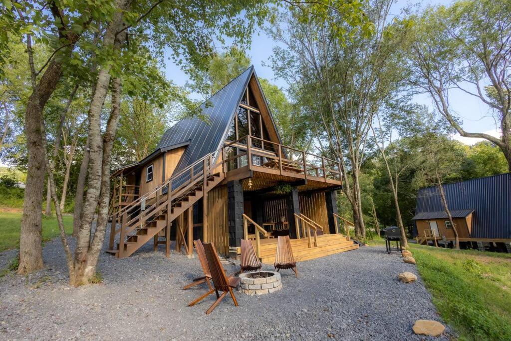 Valhalla Cabins Aframes With Hot Tubs & Sauna Cosby 外观 照片