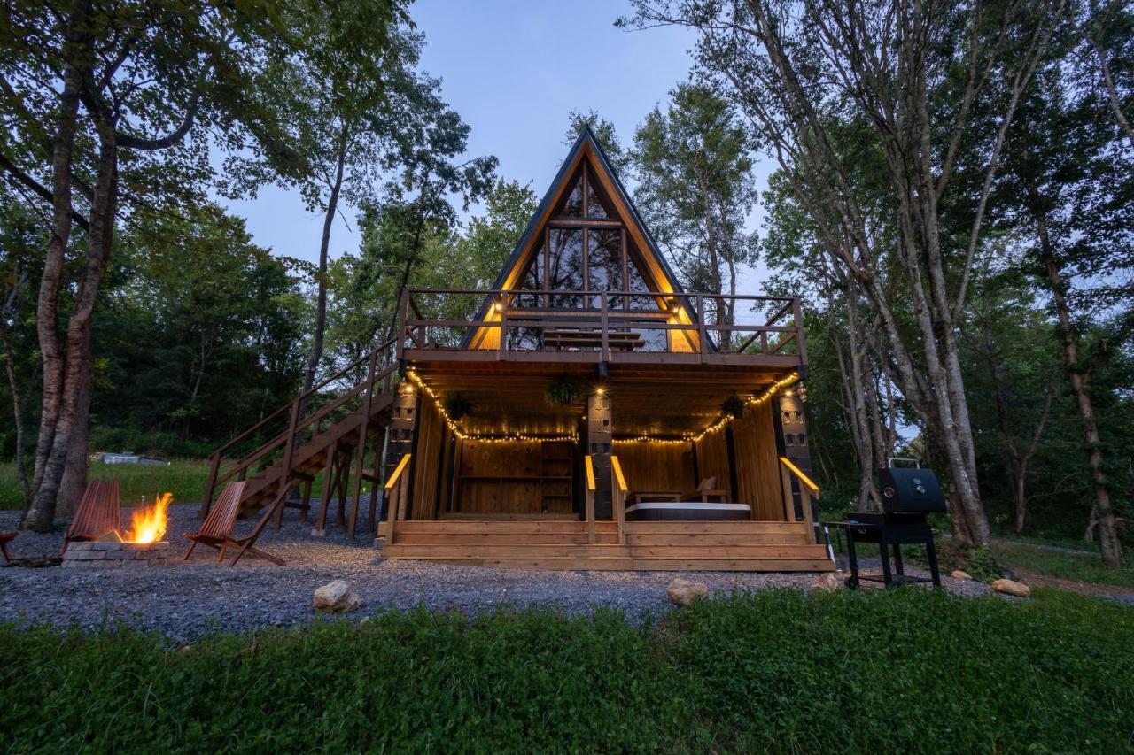 Valhalla Cabins Aframes With Hot Tubs & Sauna Cosby 外观 照片