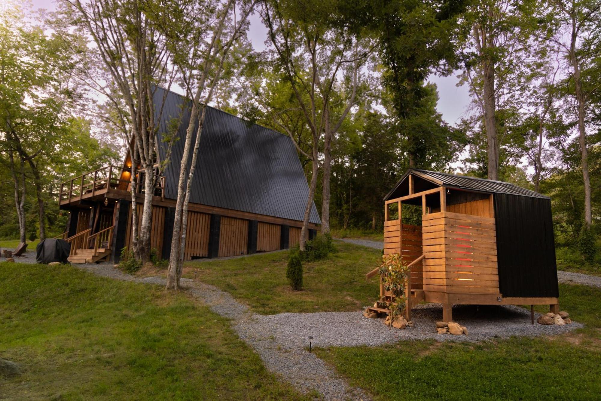 Valhalla Cabins Aframes With Hot Tubs & Sauna Cosby 外观 照片